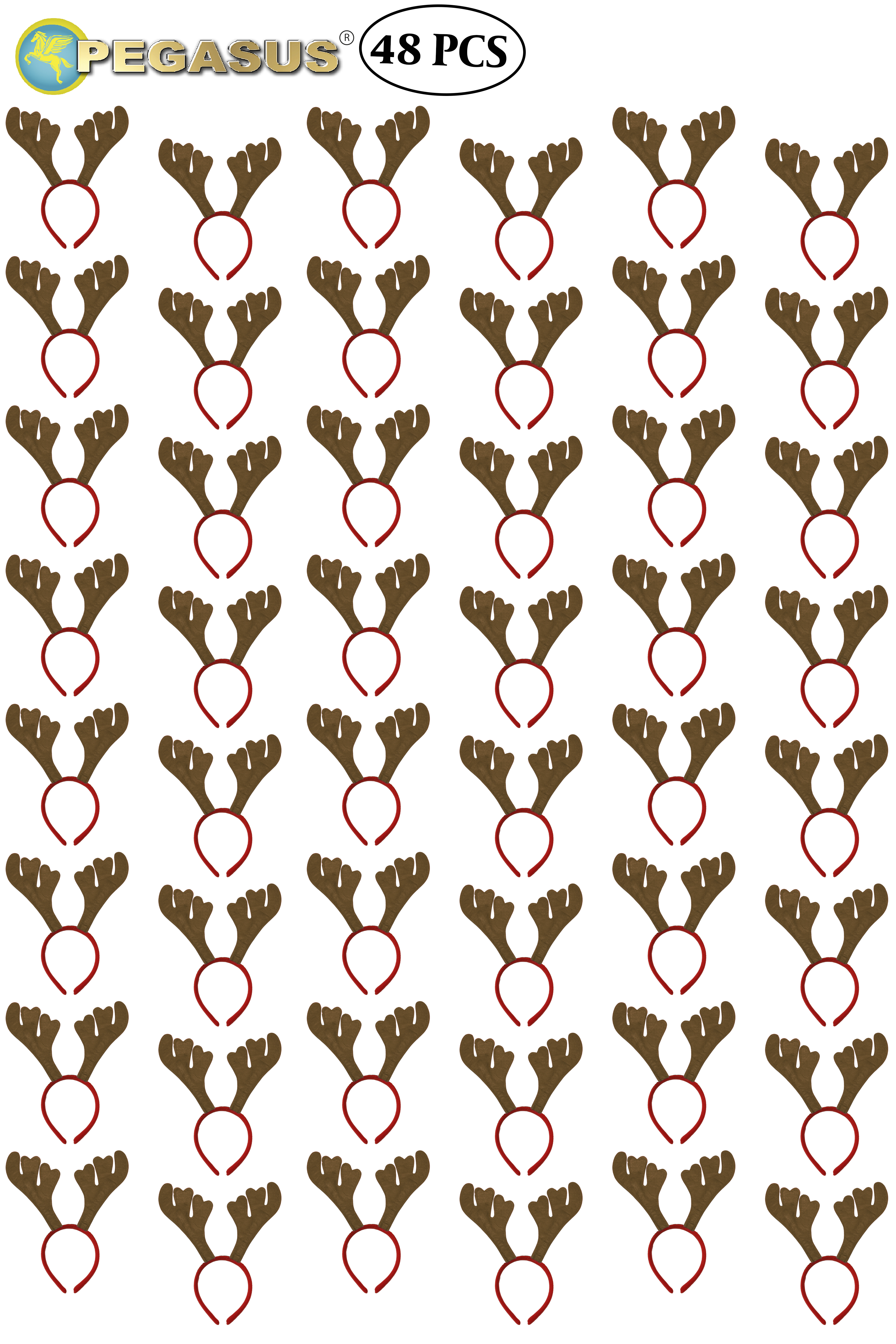 CERCHIETTO FRONTINO RENNA DI BABBO NATALE (CF 48 PZ)